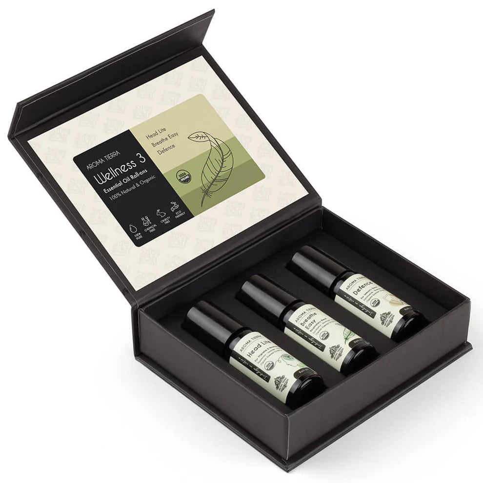 Wellness 3 Roll-on Set - For Headache, Cold & Immunity