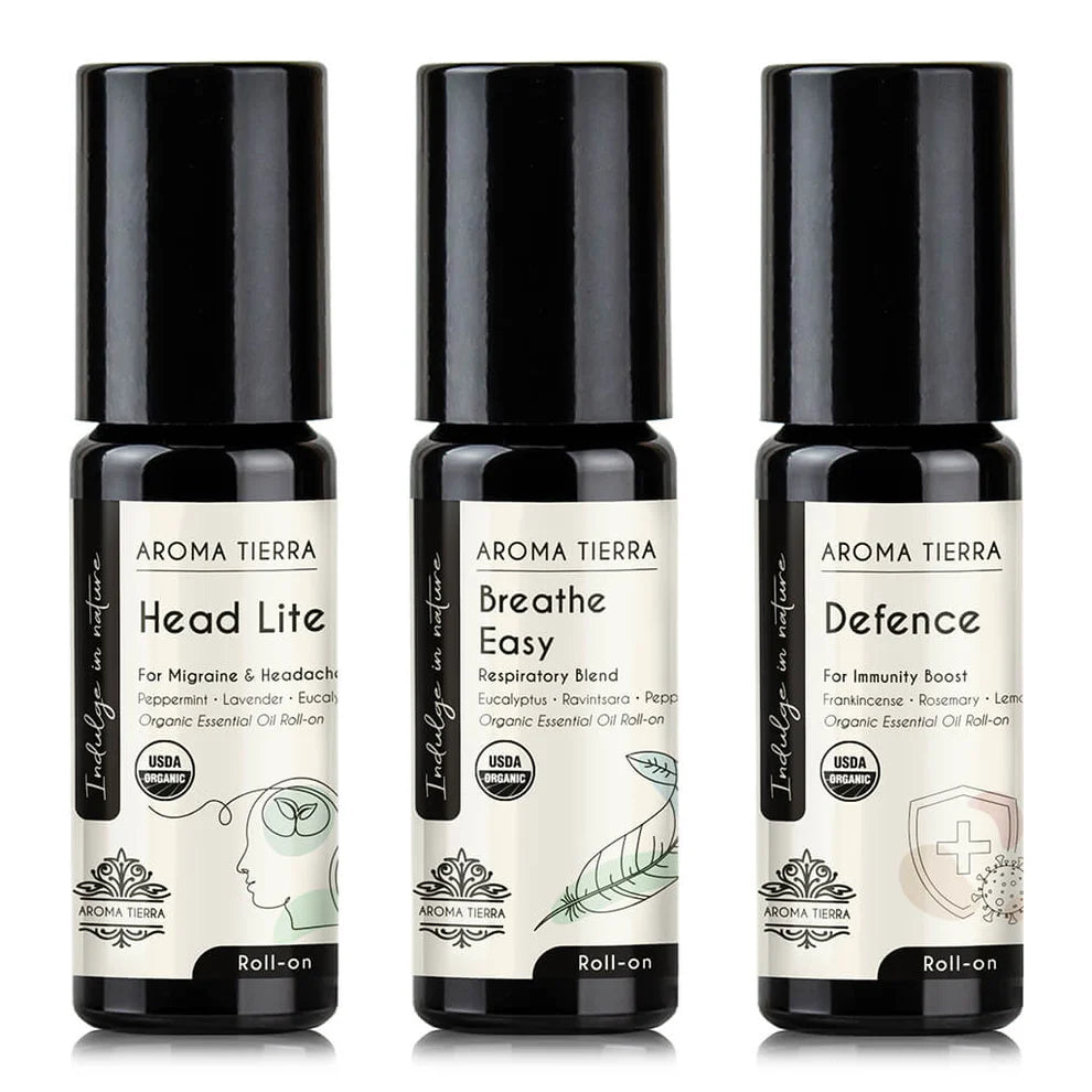 Wellness 3 Roll-on Set - For Headache, Cold & Immunity